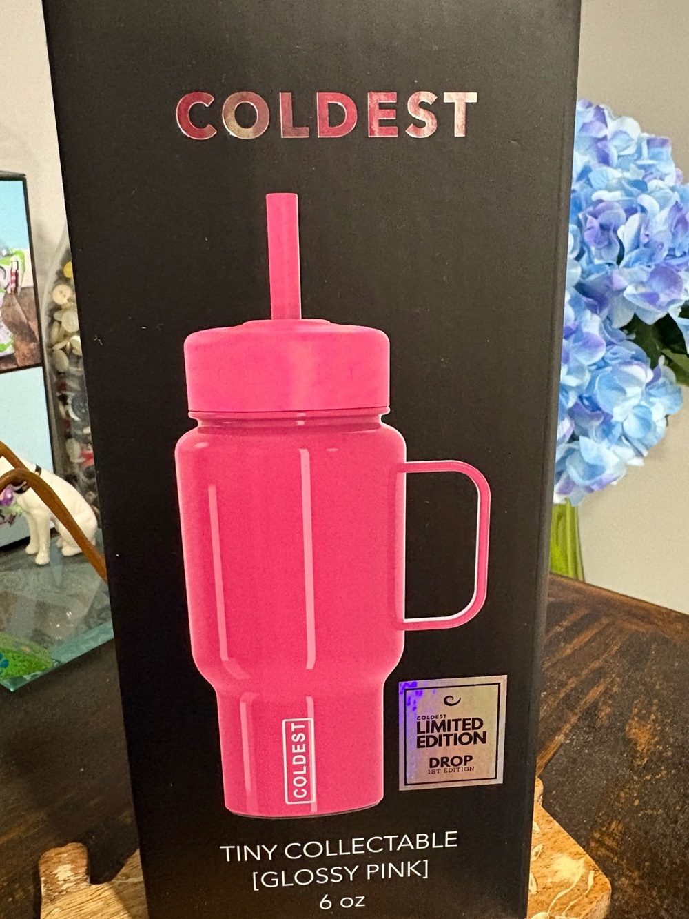 Coldest Tiny Collectable Glossy Pink 6 oz Travel Mug